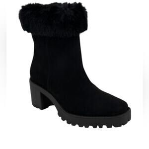 Andre Assous Milana Fleece Trim Water Resistant Ankle Booties – 8.5M